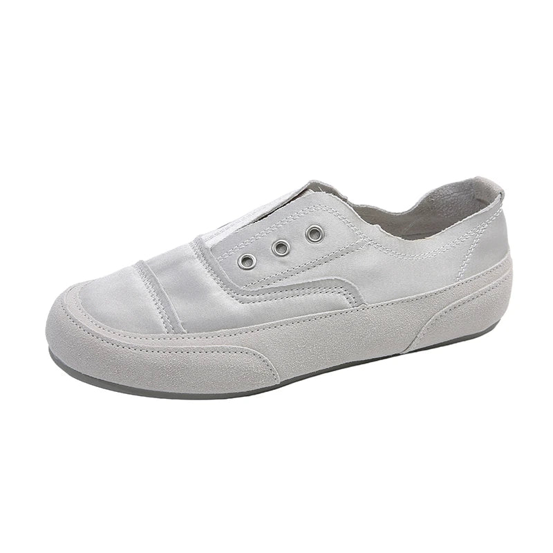 Women's Slip-on Sneakers Satin Casual Flat Bottom Spring Design Zpaxo image color 1 39
