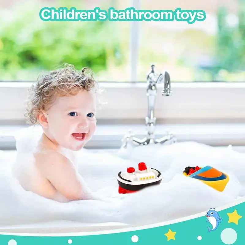 Boats For Bathtub Water Pool Toys Set Of 6 Toddler Bathing Playing Supplies For Boys Girls Swimming Pool Entertainment Tool Zpaxo