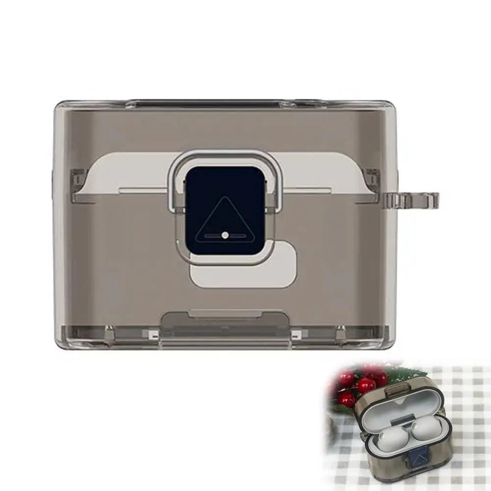 Sony WF-1000XM6 TPU Case Cover with Carabiner Hook Earphone Case Cover Zpaxo brown