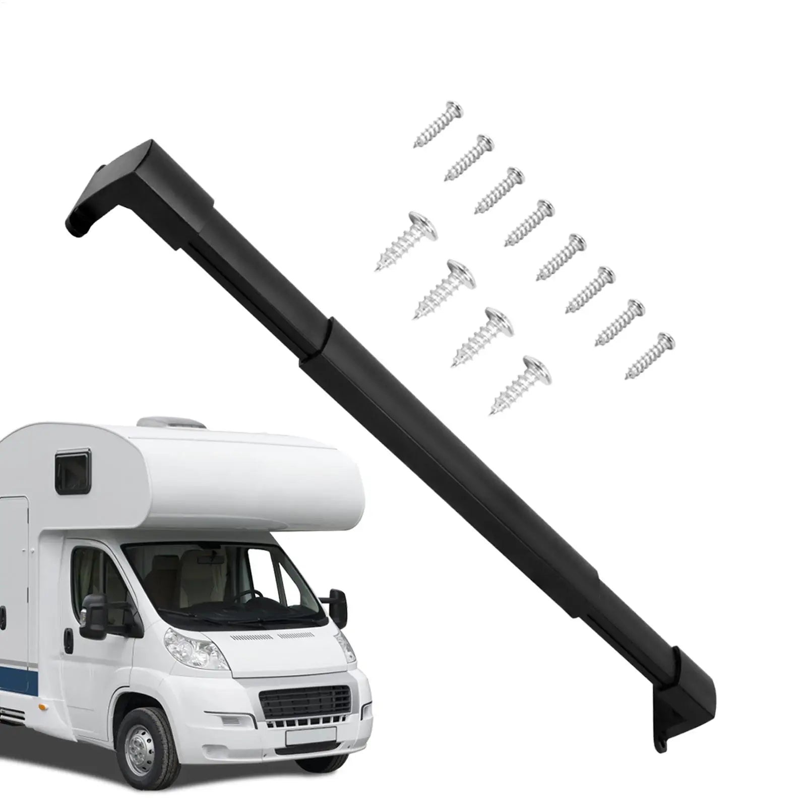 RV Screen Door Crossbar Adjustable Push Grab Bar Trailer Travel Easy