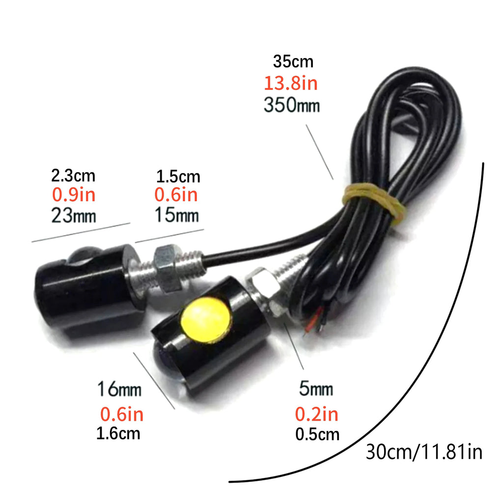 DC 12V Motorcycle Signal Lamp Universal Mini LED Turn Signals