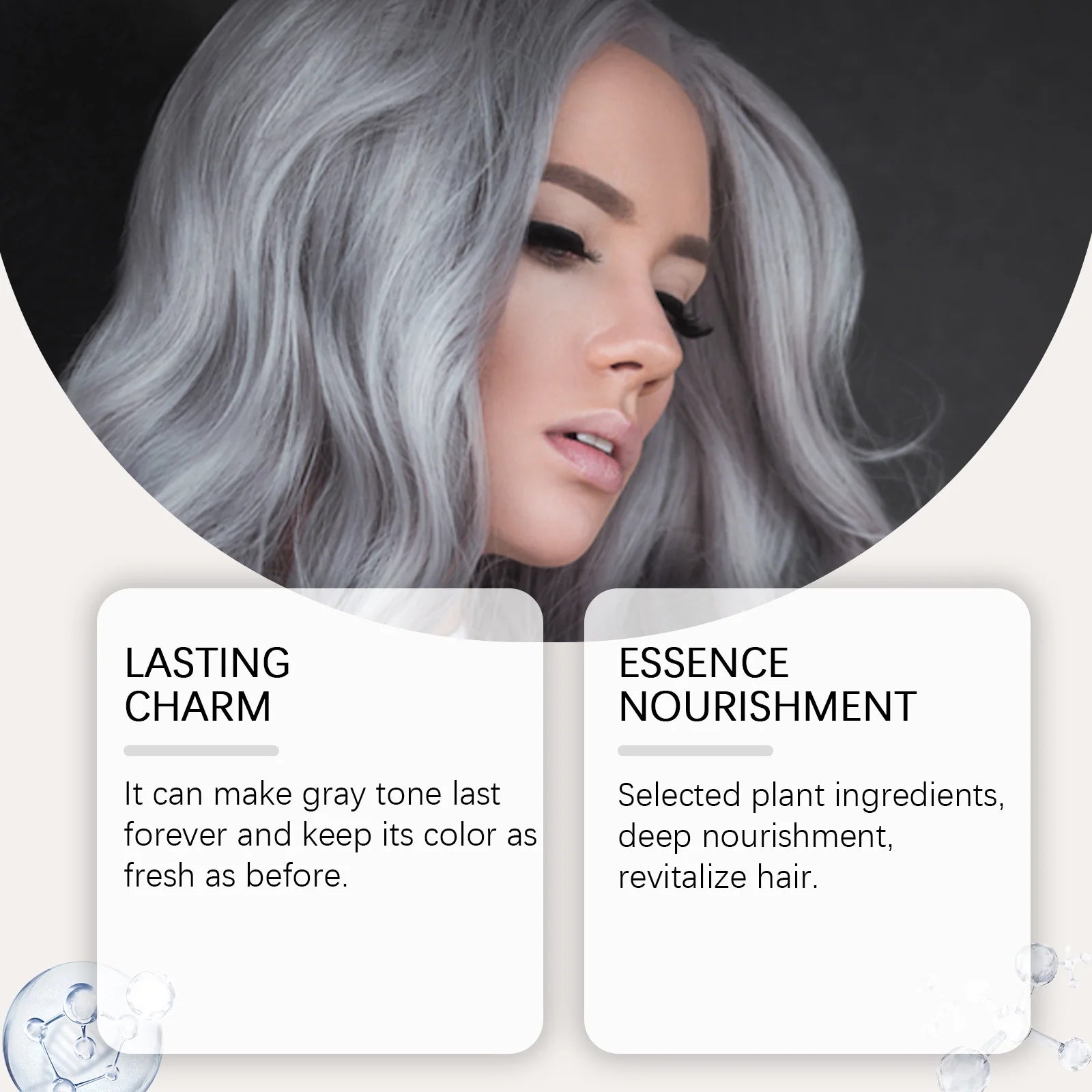 Silver Gray Hair Color Spray - Temporary Washable Hair Dye With Plant Extracts For Fashionable Looks & Nourished Hair Zpaxo