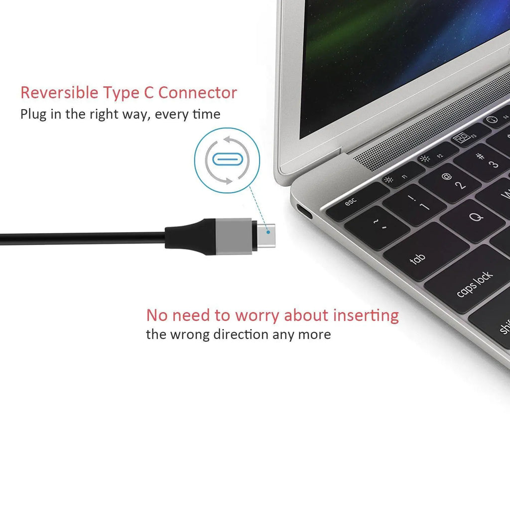 C HDTV USB 3 1 Compatible Adapter Cable 30Hz 4K Extend Macbook Monitor Zpaxo