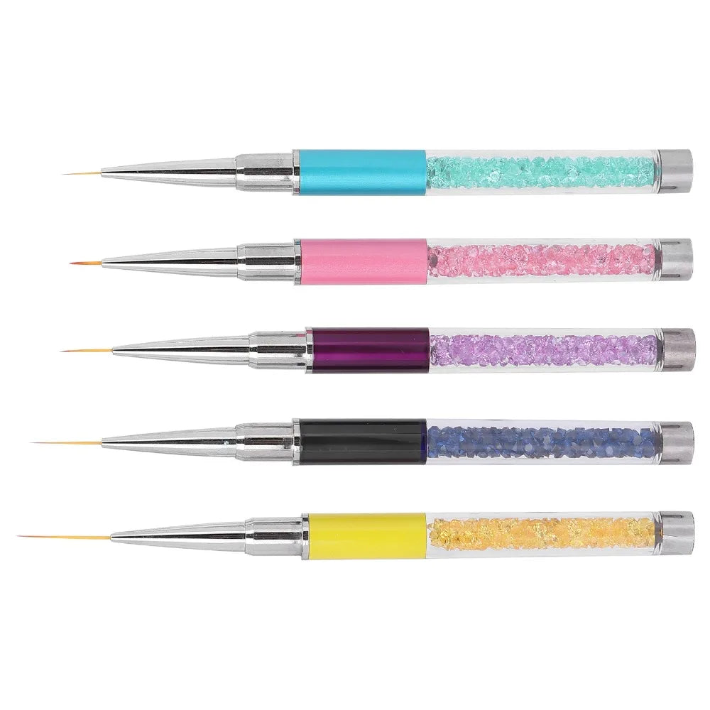 Ultra Fine Tip Nail Art Liner Brushes Precision Detailing Durable Zpaxo