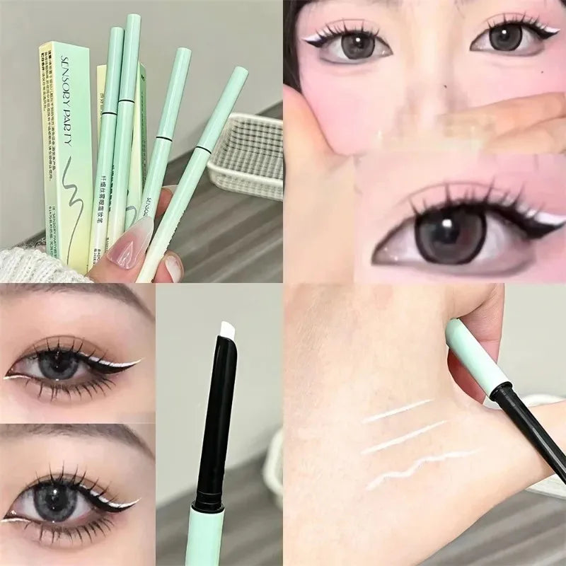 Matte White Eyeliner Gel Pen Waterproof Smudge-proof Eye Liner