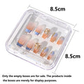 Armour storage box with flip cover, jewelry box, transparent nail art box, desk storage and display use Zpaxo 8.5X8.5cm