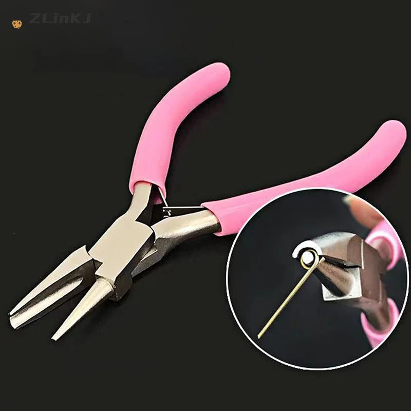 Round Concave Pliers Wire Looping Precision Jewelry DIY Making Zpaxo