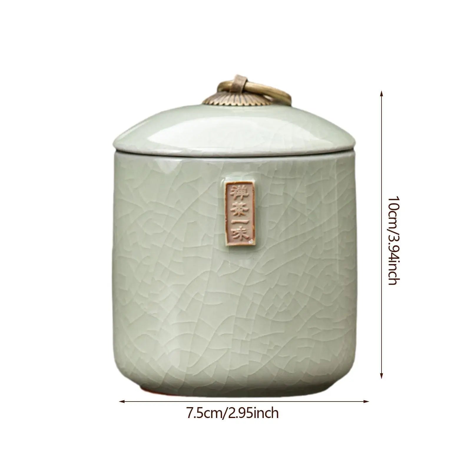 Ceramic Airtight Tea Canister – Dry Food & Coffee Storage Jar Ceramic Storage Canister Zpaxo