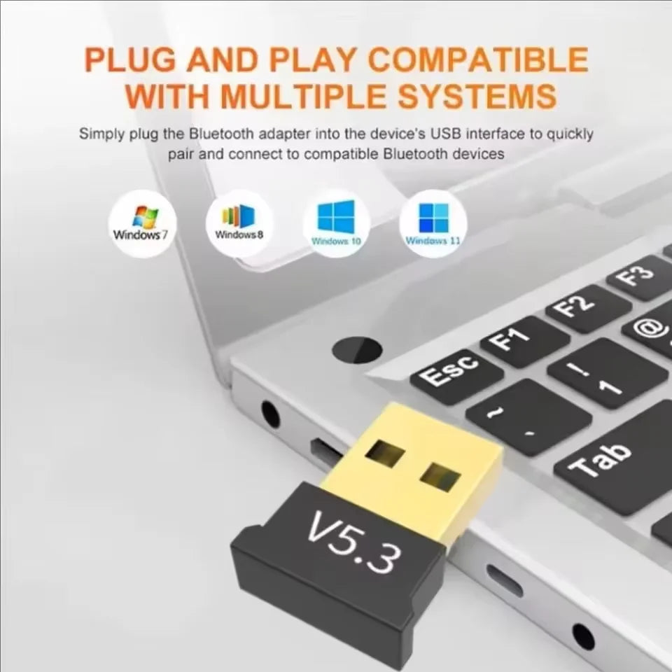 5 3 Bluetooth Adapter USB Desktop Computer 4 0 Drive Wireless 1 Zpaxo