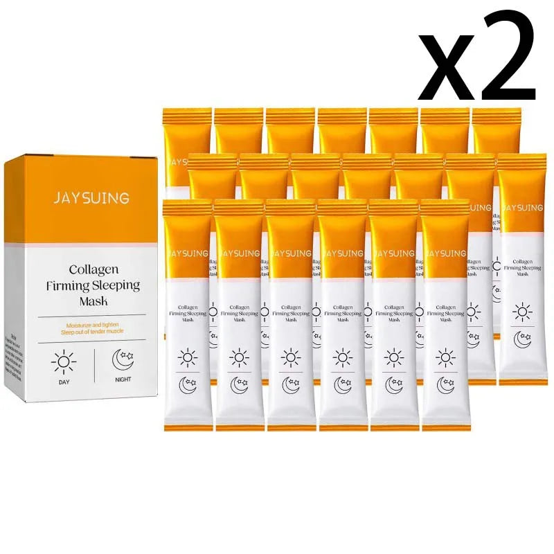 Collagen Sleep Facial Mask Hyaluronic Acid 20 PCS – Jaysuing Overnight Sleep Mask Zpaxo 2x20PCS