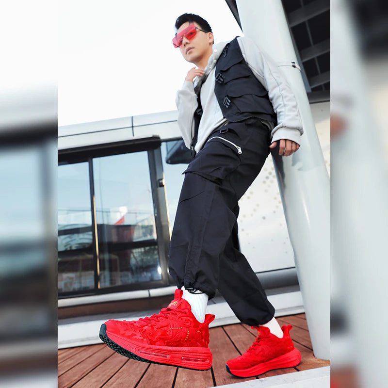 Men's Casual Sneakers Luxury Trainer Shoes Breathable Race Running