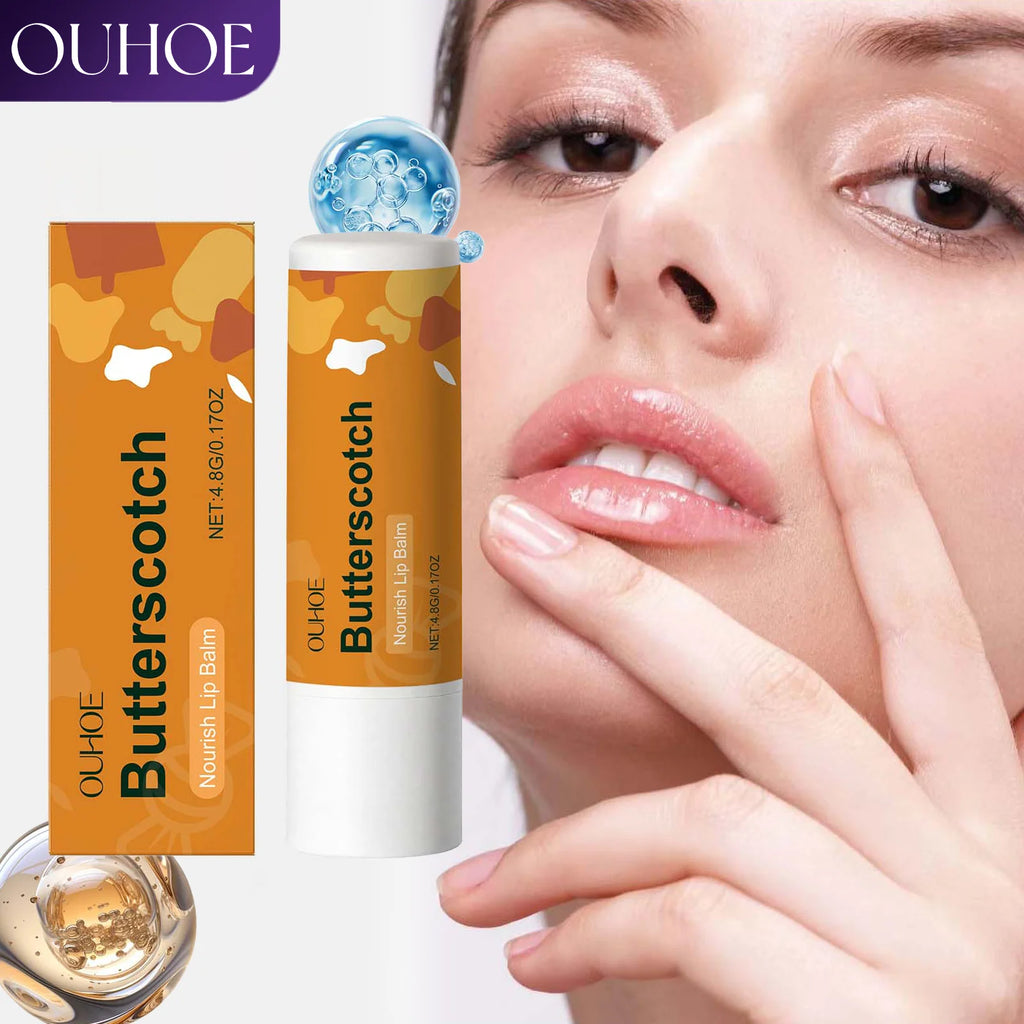 Caramel Milk Flavor Lip Balm Moisturizing Lip Care Hydrating Balm for Dry Chapped Lips Long Lasting Moisture Velvety Smooth Zpaxo