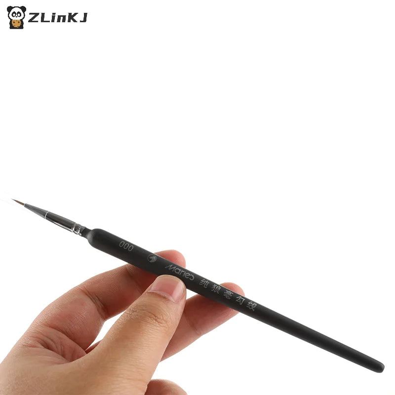 ▶3/5/6pcs Miniature Paint Brush Professional Nylon Brush Acrylic Painting Thin Line Pen , #000 #00 #0 #1 #2 #3 Zpaxo