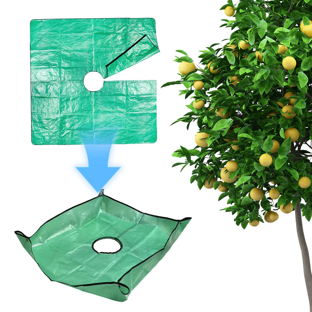 Leaf Tarp 39 37x39 Pruning Center Hole Four Corner Buckles Easy