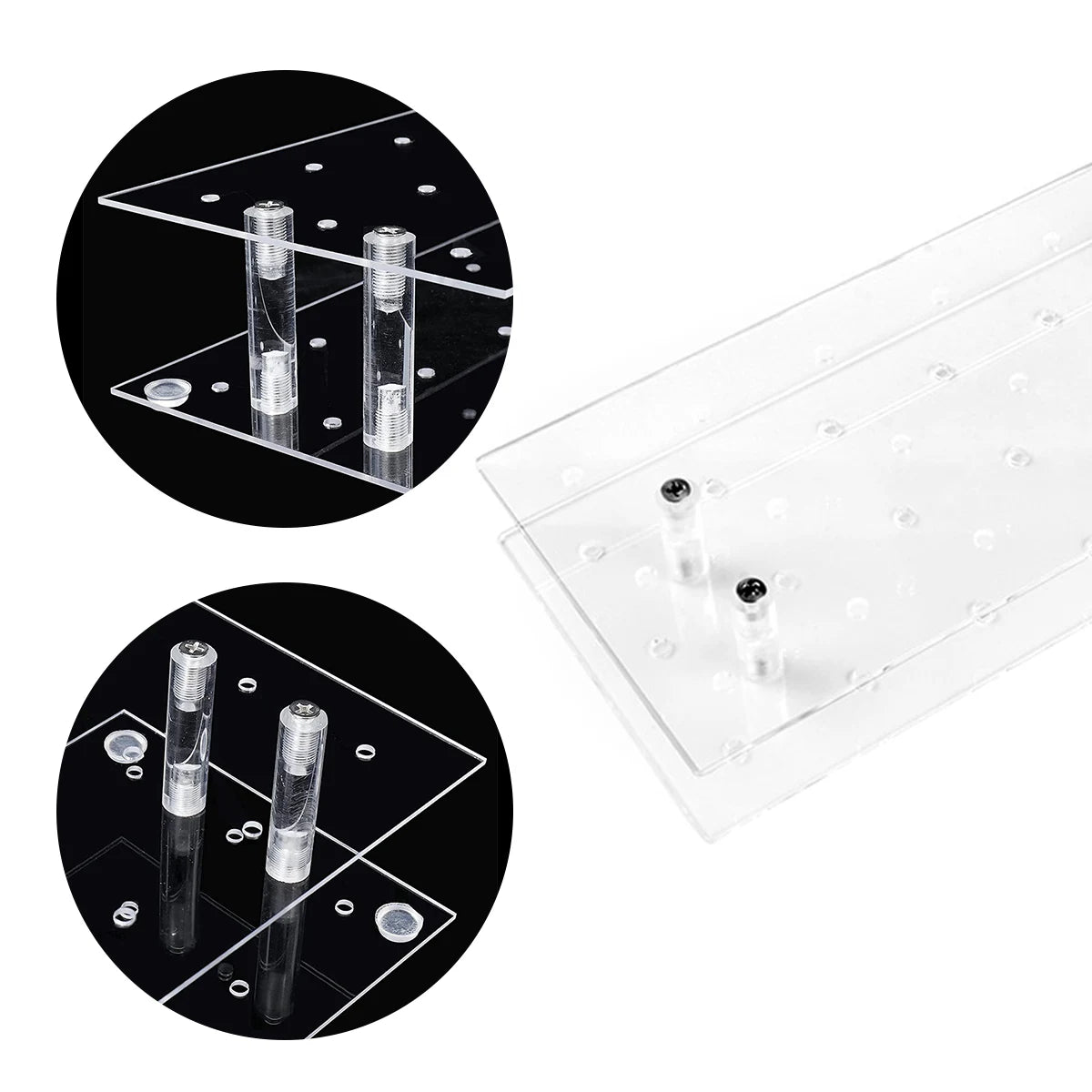 Cake Lollipop Holder Display Stand 42/20/21Holes Acrylic Holder Clear Durable Candy Holder for Wedding Party Candy Dessert Bar Zpaxo