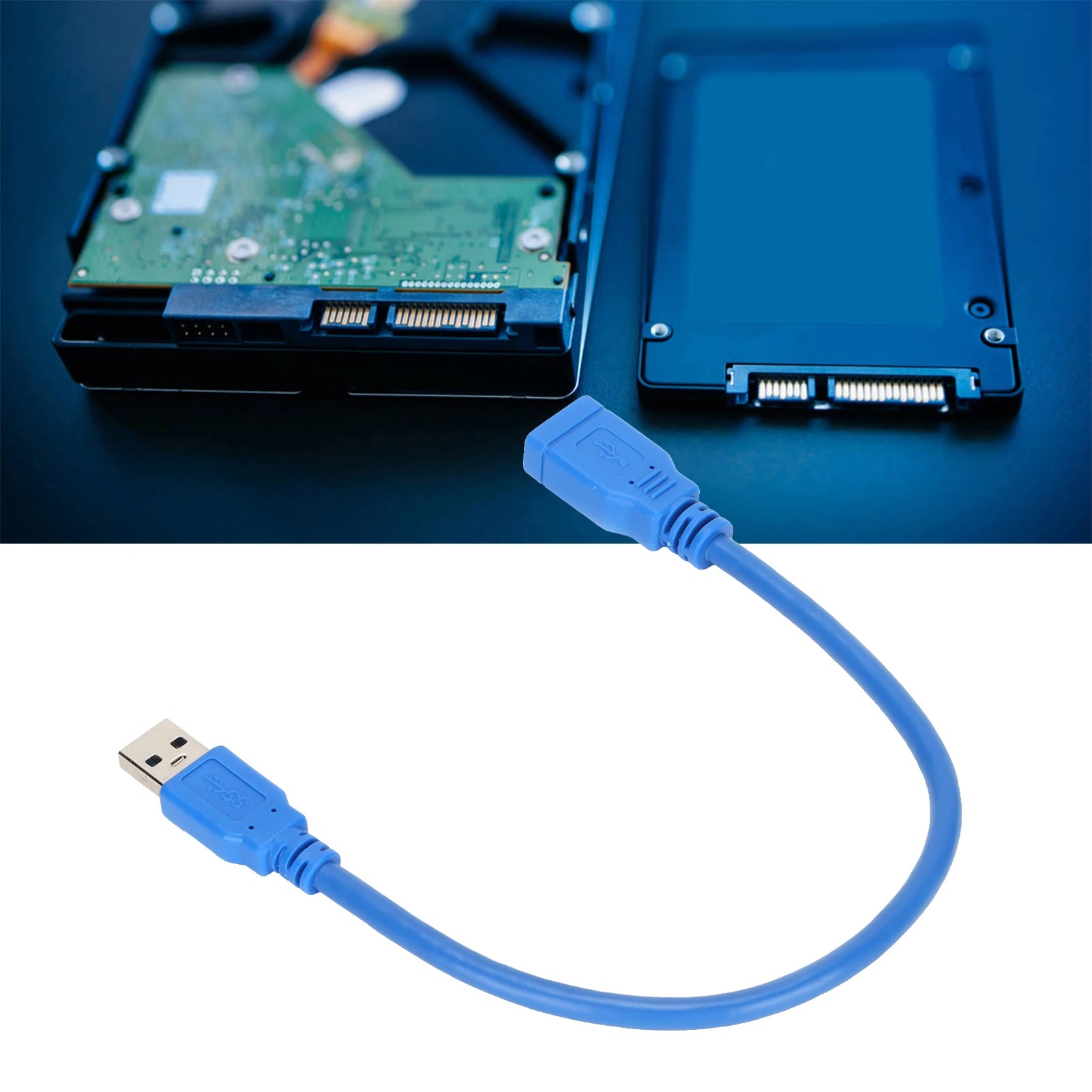 Data Cable Line Male Female USB 3 0 Extension Hard Disk Box Printer