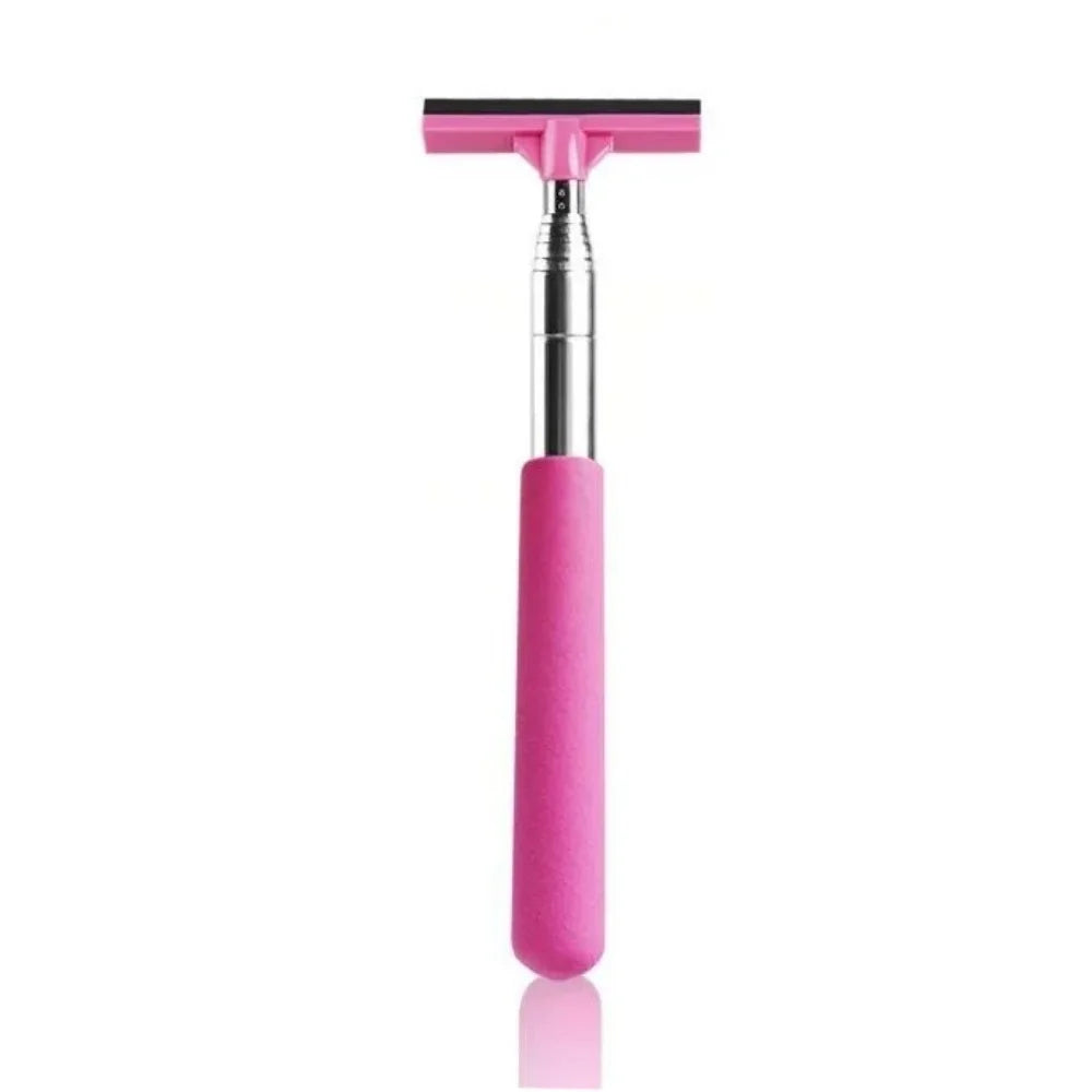 Telescopic Car Rearview Mirror Wiper & Auto Glass Cleaner Car Cleaning Tool Zpaxo A-Pink