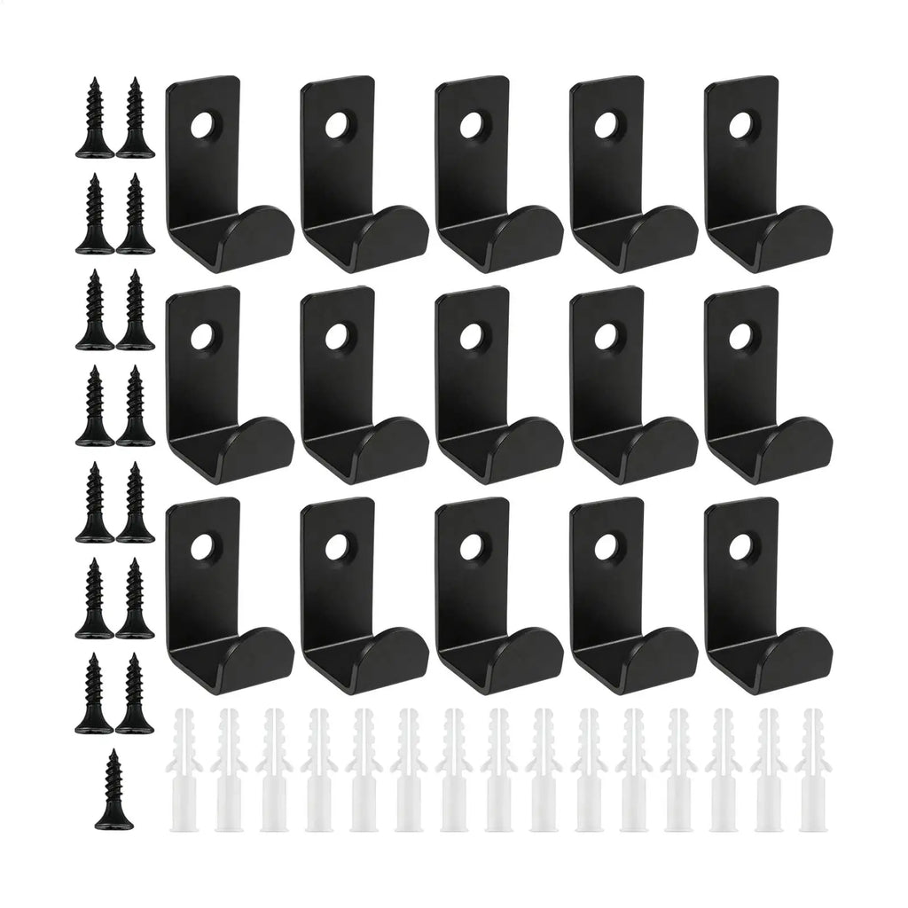Clothes Hooks Wall 15 Clothing Hanger Key Holder Screw Mount Coat