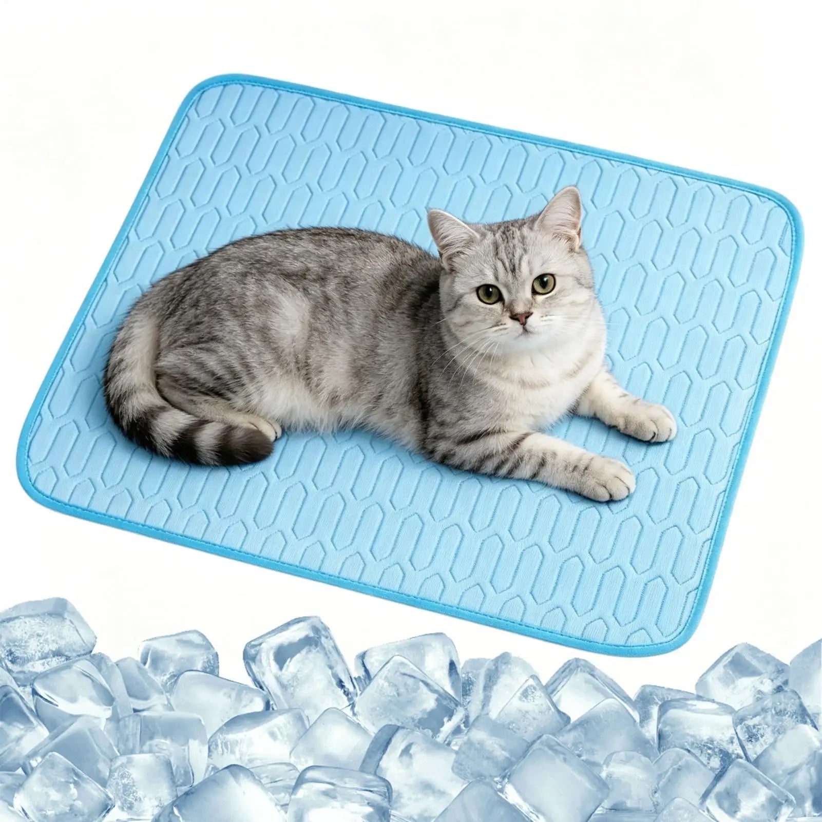 Dog Cooling Pad Washable Portable Non-Slip Summer Pad Cooling Dog Mat For Sleeping Resting Camping Travel Indoor Backyard Sofa Zpaxo