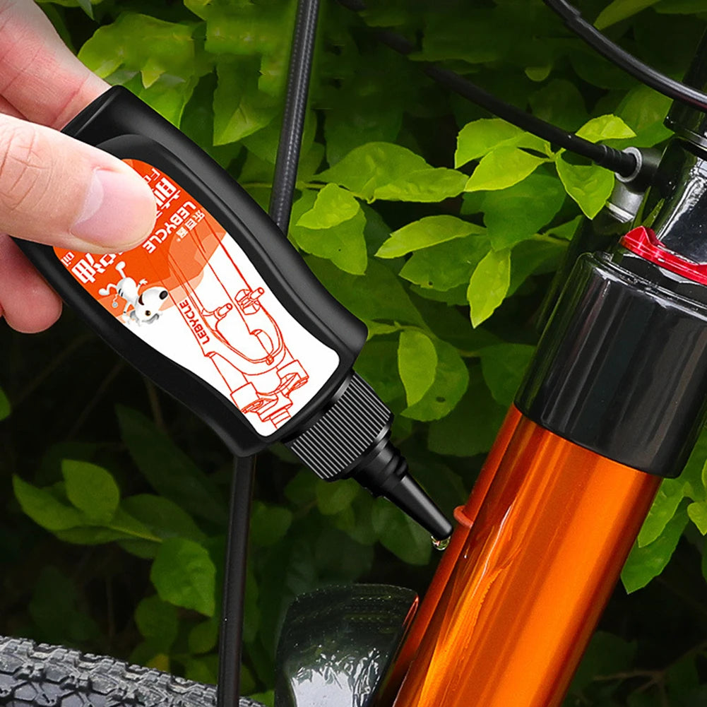 5-1PCS Mountain Bike Front Fork Shock Absorber Oil 60ml Corrosion Resistance Front And Rear Shock Absorber Oil Lubricating Oil Zpaxo