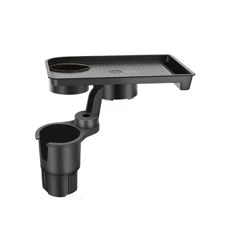 Universal Car Cup Holder Tray – Dual Cup Adjustable Food Table