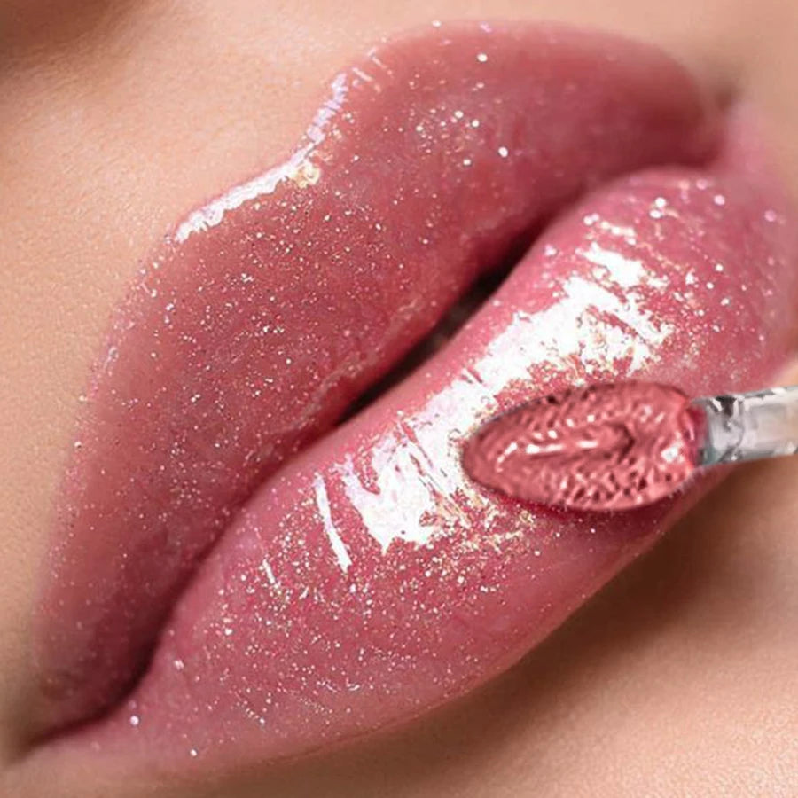 6 Colors Glitter Lip Glaze Long Lasting Gloss Waterproof Liquid