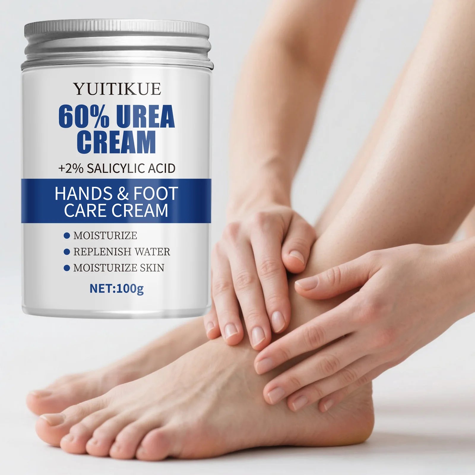 YUITIKUE 60% Urea Foot Cream – Cracked Heel Repair, 100g Foot Cream Zpaxo