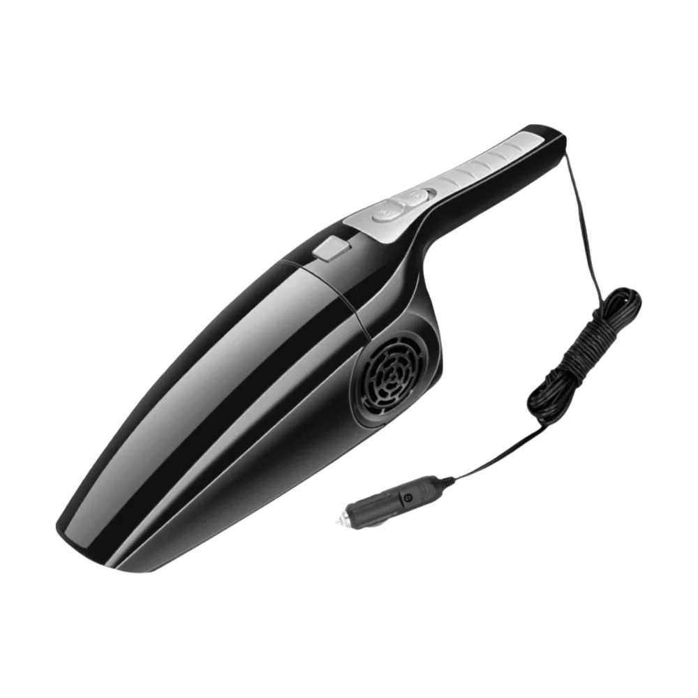 High Power Car Vacuum Cleaner Strong Suction Dry Wet Dual Use Car Interior Vacuum Small Size 12V 120W Handheld Vacuum Cleaner Zpaxo Black