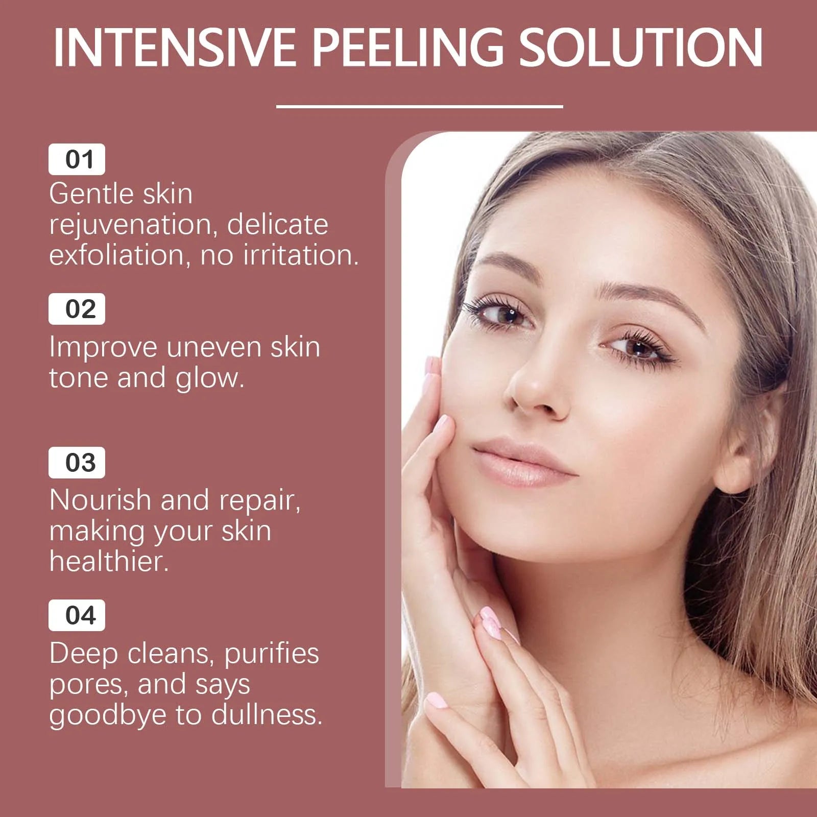 Peeling Face Serum Anti Acne Brightening Exfoliating Shrink Pores Salicylic Acid AHA Serum Reduces Blackheads Smoothing Facial Zpaxo