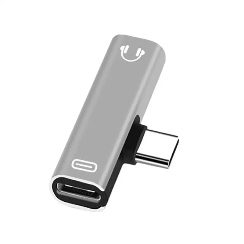 652F Type-C Adapter Type C to 3.5 Headphone Music Charging Two-in-One Adapter Cable Alloy Converter Zpaxo