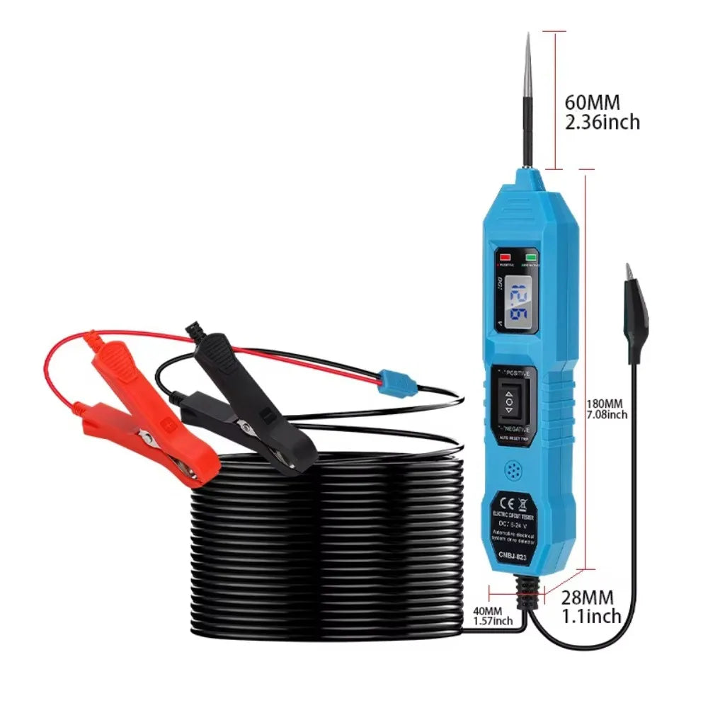 DC 7-36V Multifunctional Car Circuit Tester 8A Continuity Testing Zpaxo