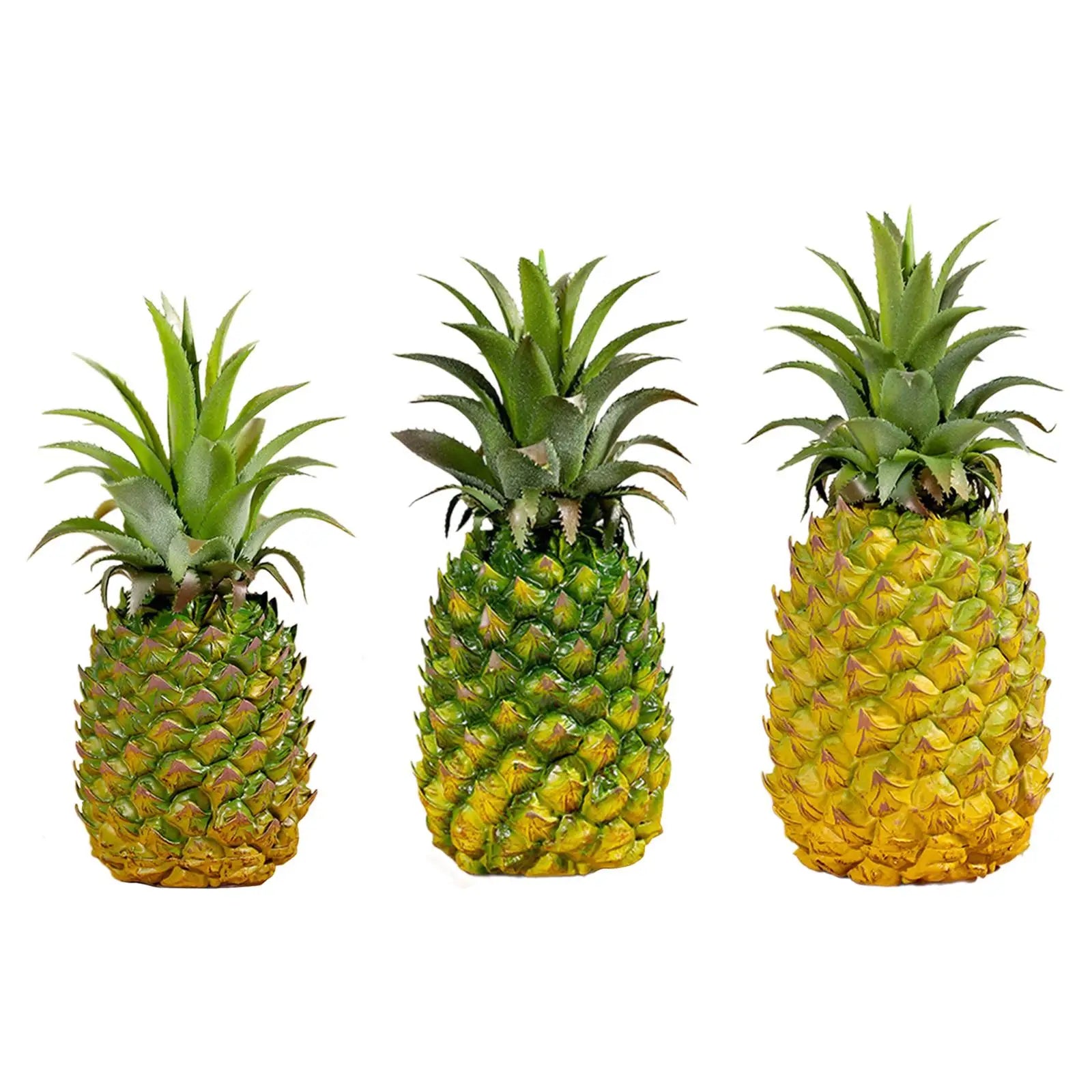Artificial Pineapple Figurine Realistic Modern Simulation Fruit Decoration for Photography Prop Kitchen Bedroom Cabinet Home Zpaxo 9cmx21cm