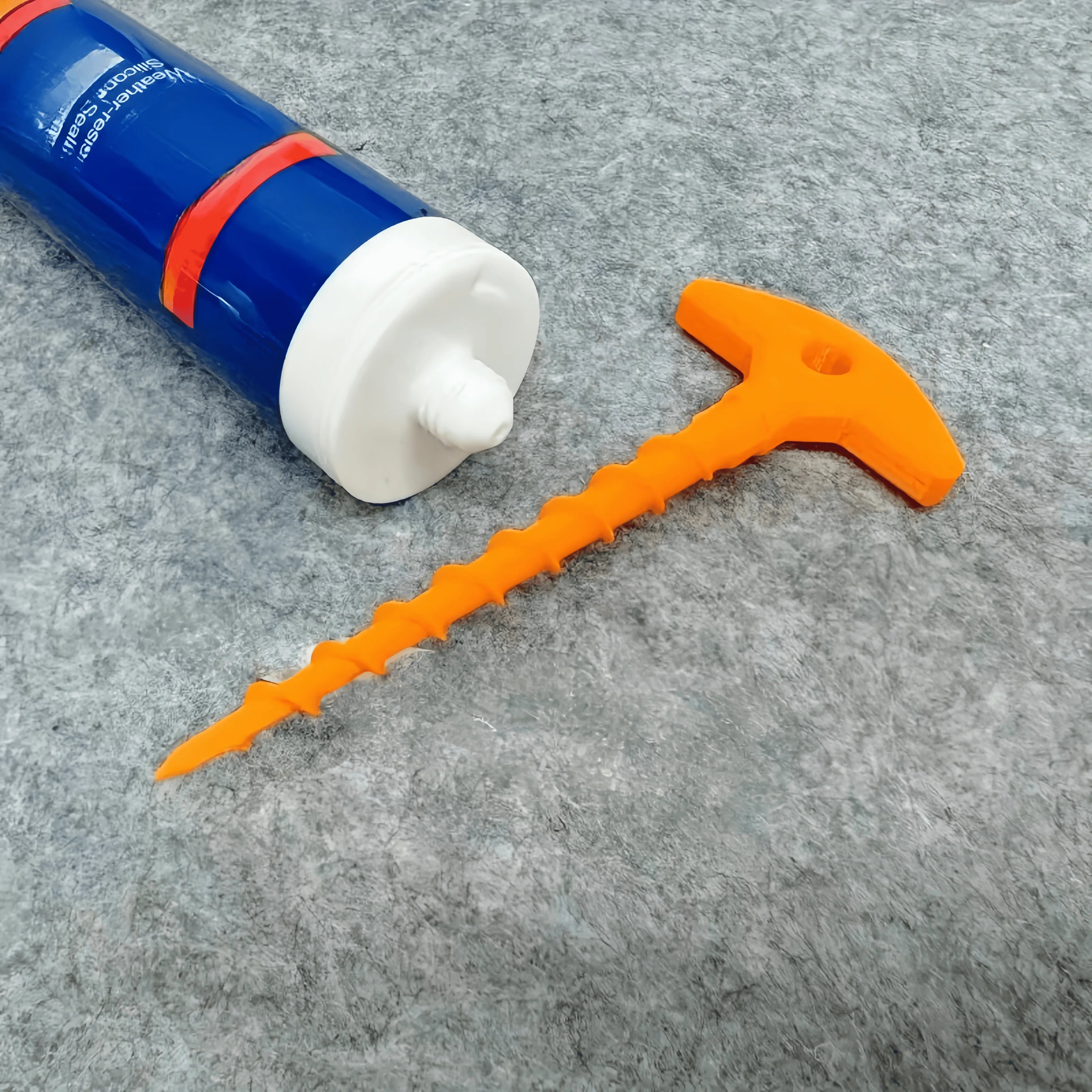 2pcs Sealant Nozzle Cleaner & Cap - Prevents Drying for Glass Caulk Tubes, Fits Standard Sizes, Handy DIY Tool Zpaxo