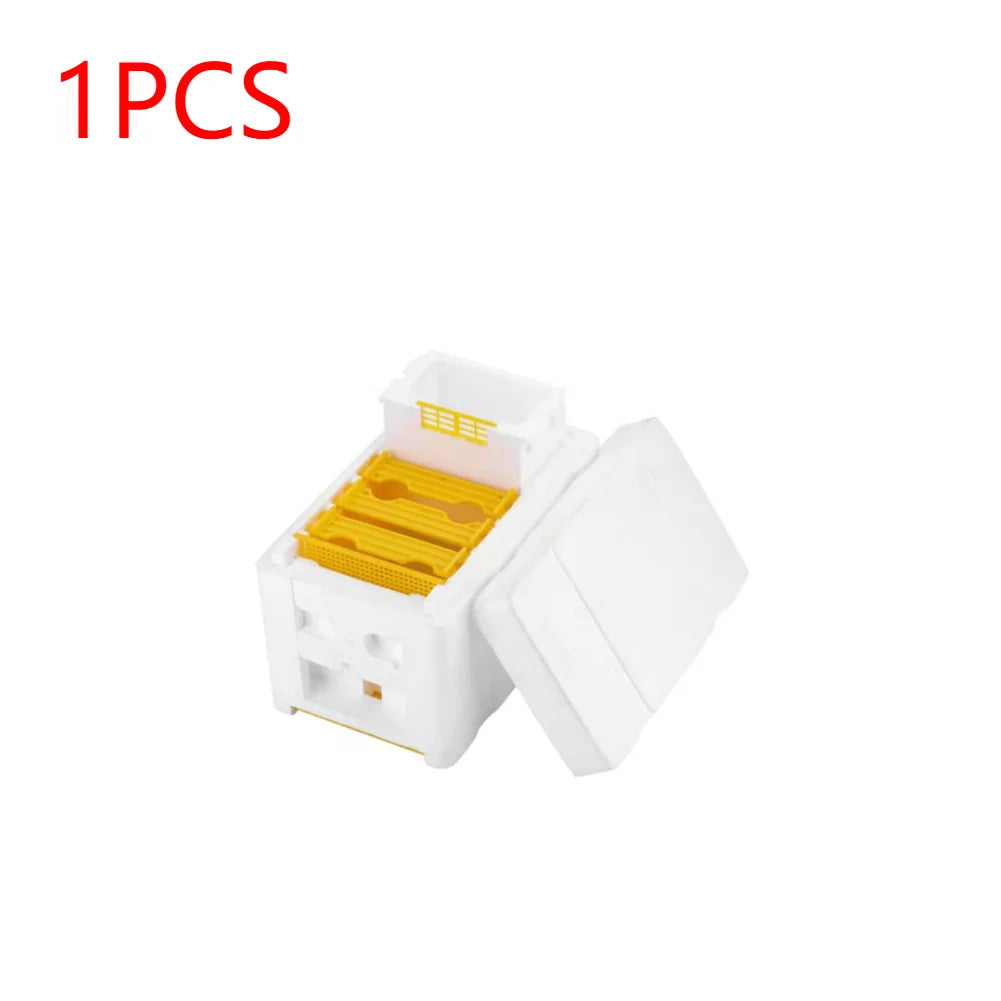 Foam Pollination Boxes Bee Nest Tool Multi-Function Beehive Beekeeping King Box Bee Hive Frame Holder Equipment Kit Zpaxo 1PC