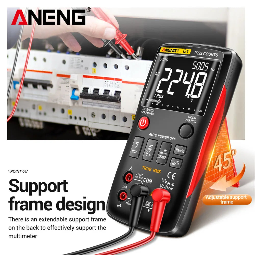 ANENG Q1 Digital Multimeter Multimetro DIY Transistor Capacitor NCV