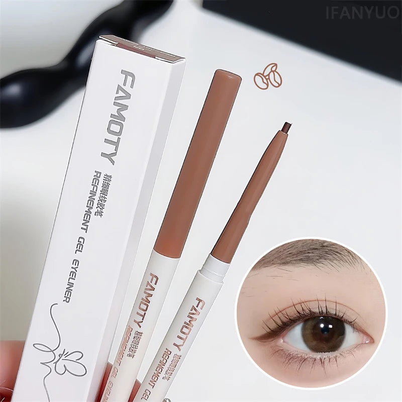 1PC Lying Silkworm Eyeliner Gel Pen Smooth Long Lasting Matte Eyeliner Waterproof Eye Liner Gel Pencil Quick Dry Korean Makeup Zpaxo