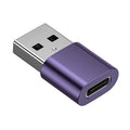 652F USB C Converter Reinforced Metal Construction USB3 0 Speed Zpaxo for Purple CN