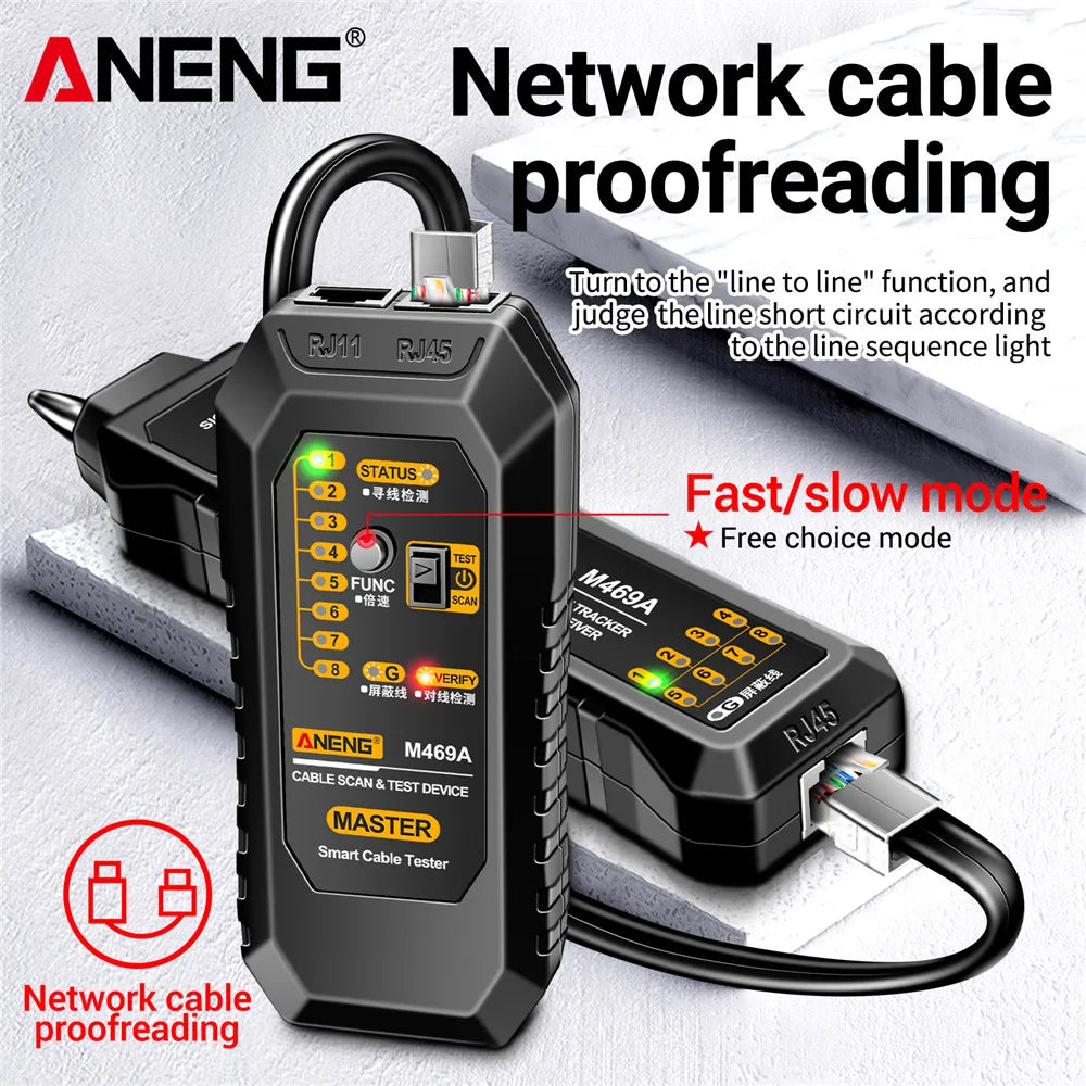 ANENG M469A Repair Electrical Tools RJ45 RJ11 Telephone Network Cable Zpaxo