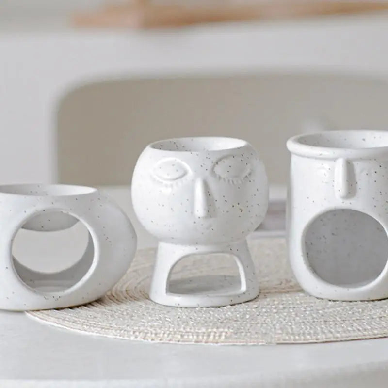 Ceramic Aromatherapy Essential Oil Burner Creative Cartoon Candle