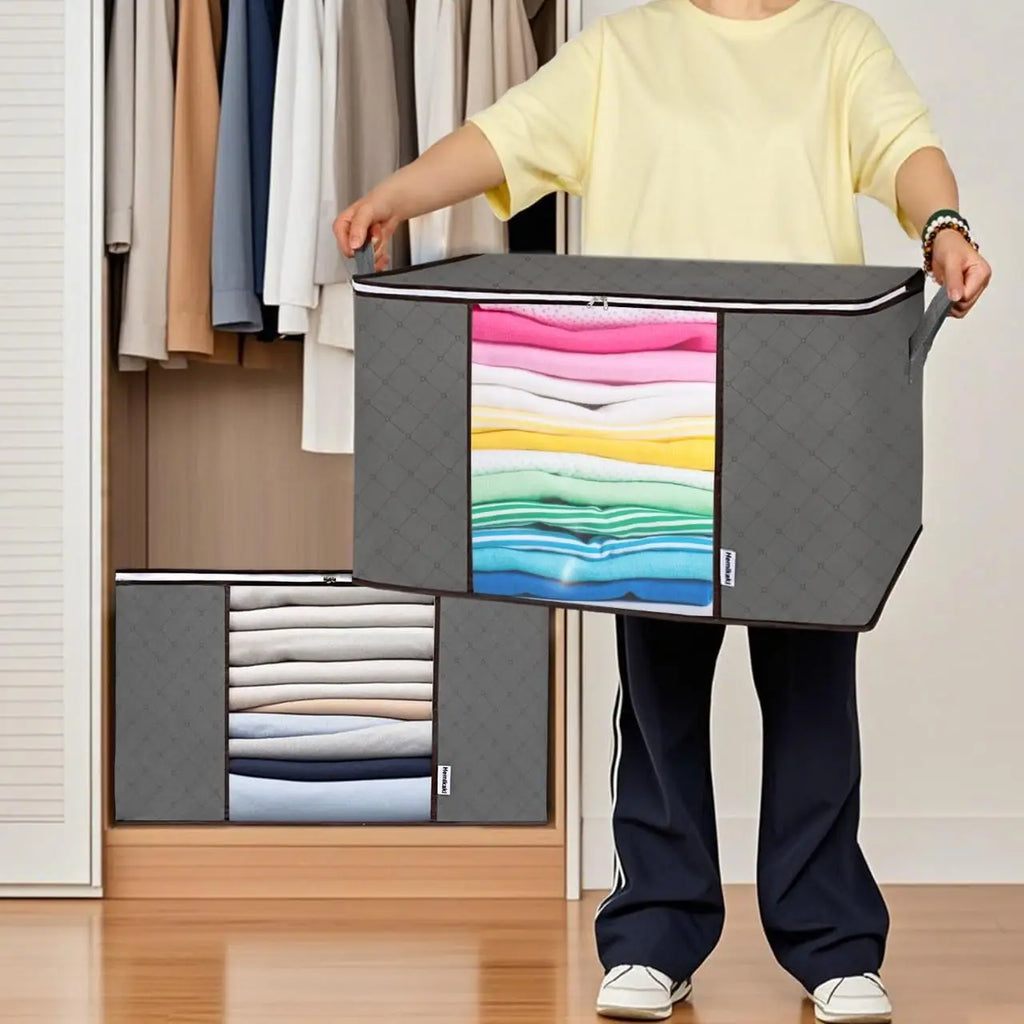 Duvet Storage Bag Heavy Duty Large Capacity Blankets Seasonal Clothes