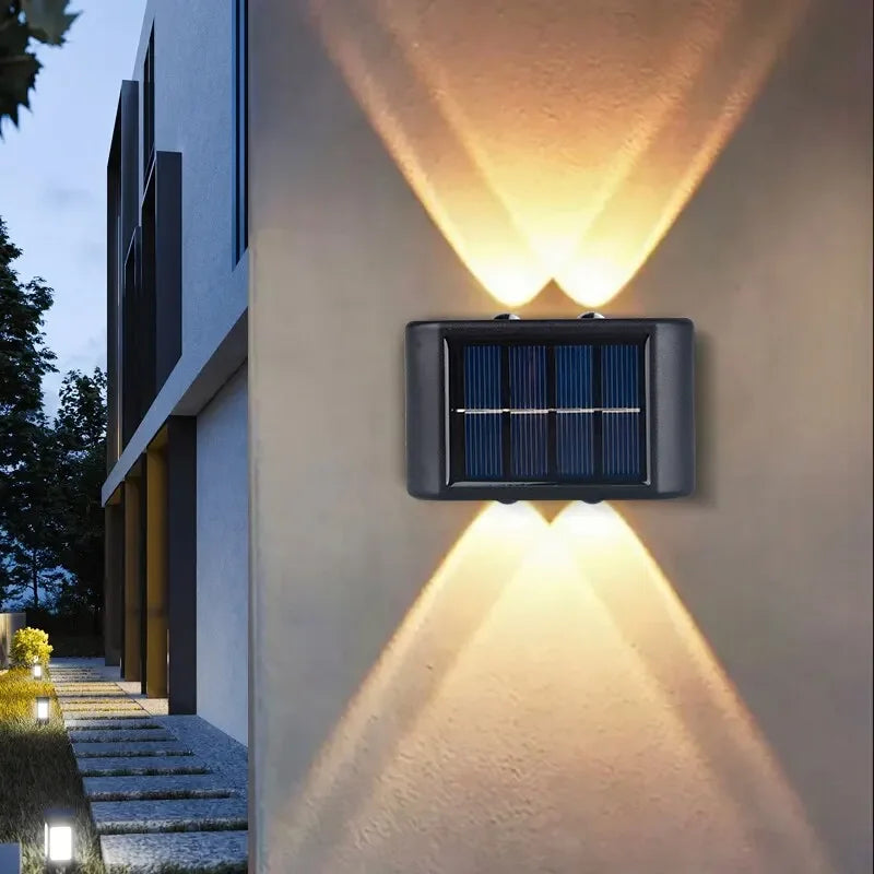 Solar LED Wall Light IP65 Waterproof – Garden & Courtyard Lamp