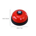 Pet Dog Potty Training Bells Footprint Pattern Pink Black Easy Loud