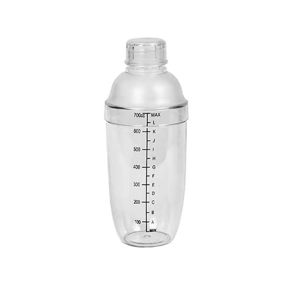 Plastic Cocktail Shaker Martini Hand Shaker Cup with Scales 350ml/530ml/700ml/1000ml Milk Tea Wine Drink Shaker Mixer Bar Tool Zpaxo