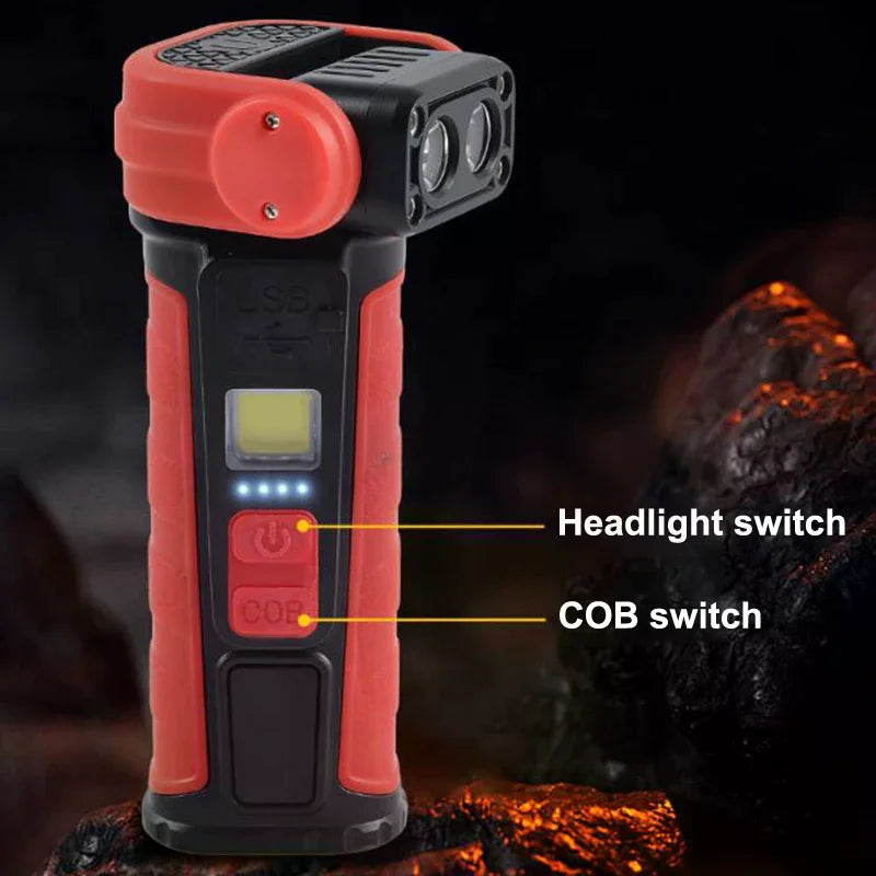 Multi-Functional Outdoor Night Emergency Maintenance Light Magnetic COB Work Light - Super Bright Flashlight With Pen Clip Zpaxo