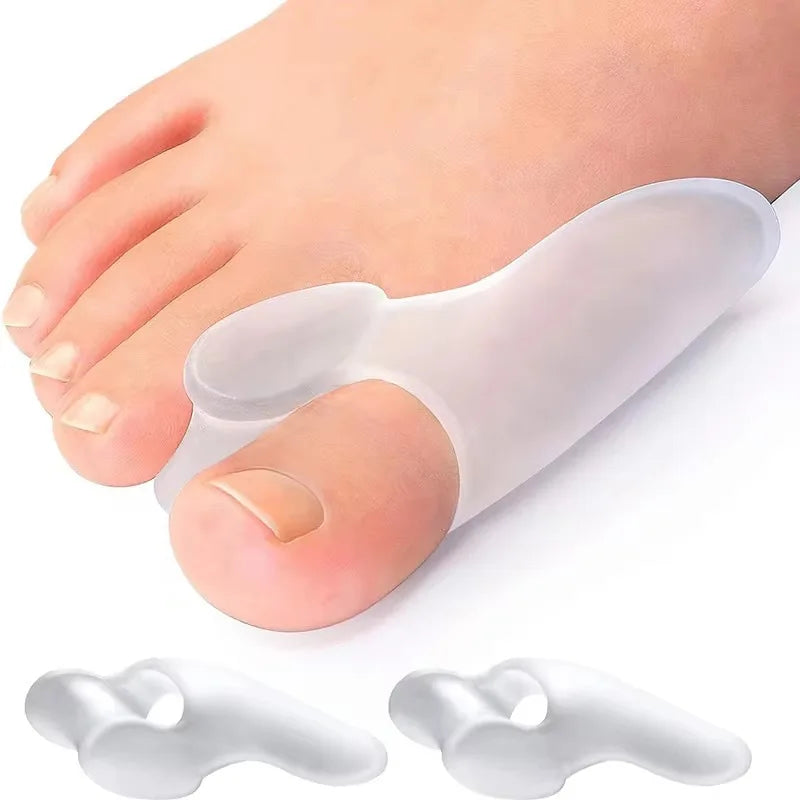 1Pair Silicone Toes Separator Bunion Bone Ectropion Adjuster Outer