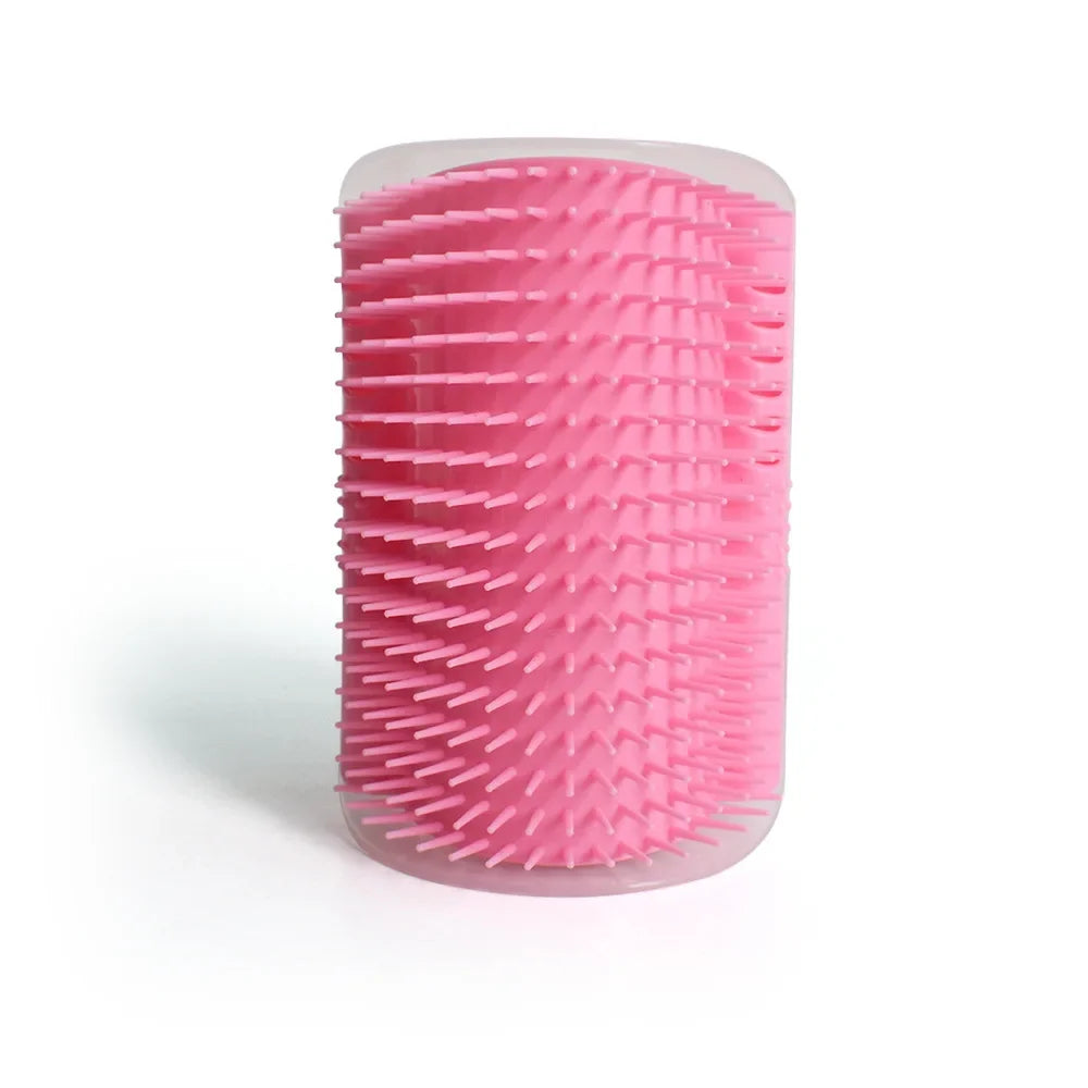 Pet Cat Corner Scratcher Massager Interactive Scratching Brush Comb Zpaxo Pink