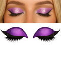 Reusable 1 Pair Lazy Eye Shadow Eyelash Patch 2-In-1 Makeup Sticker Zpaxo Purple