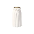 Multifunctional White Plastic Vases Shatterproof Design Faux Ceramics