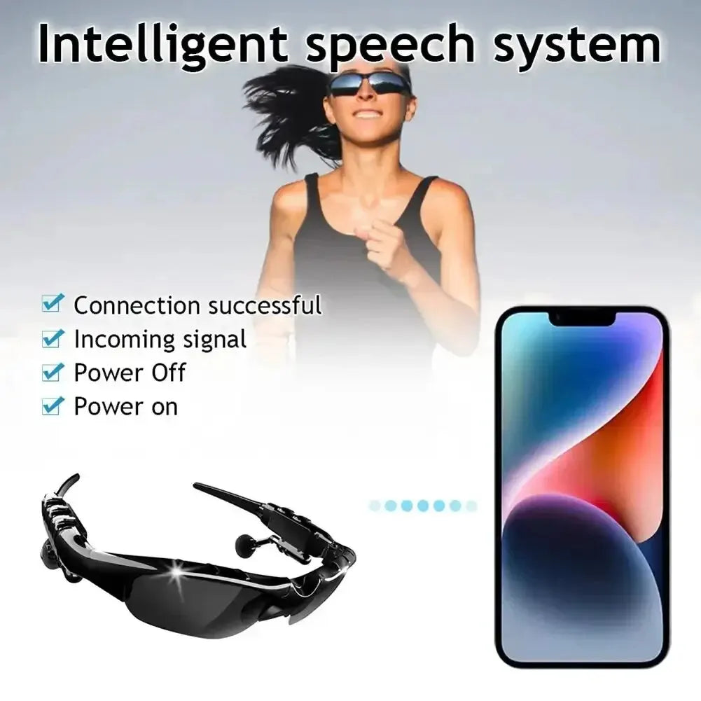 Toptrek Sports Stereo Wireless Bluetooth Cycling Sunglasses 5.0 Headset Phone Polarized Driving Sunglasses Riding Eyes Glasses Zpaxo
