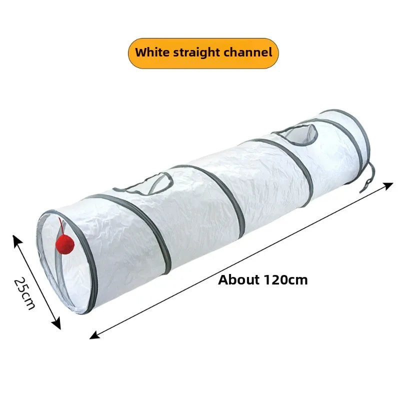 White Cat Passage Cat Tunnel Runway Cat Drilling Through The Ground Chinchilla Passage Pet Cat Toy Supplies Promote Relationship Zpaxo Direct channel